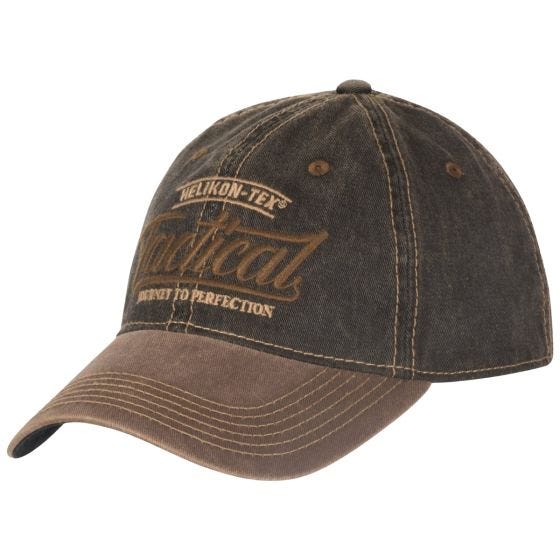 Helikon Tactical Schirmmütze - Dirty Washed Black / Dirty Washed Brown D