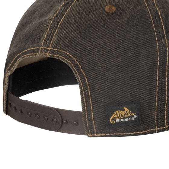 Helikon Tactical Schirmmütze - Dirty Washed Black / Dirty Washed Brown D