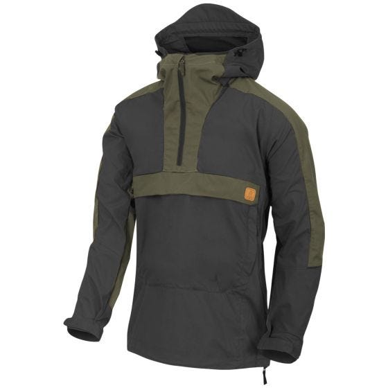 Helikon Woodsman Anorak-Jacke - Schwarz/Taiga Green