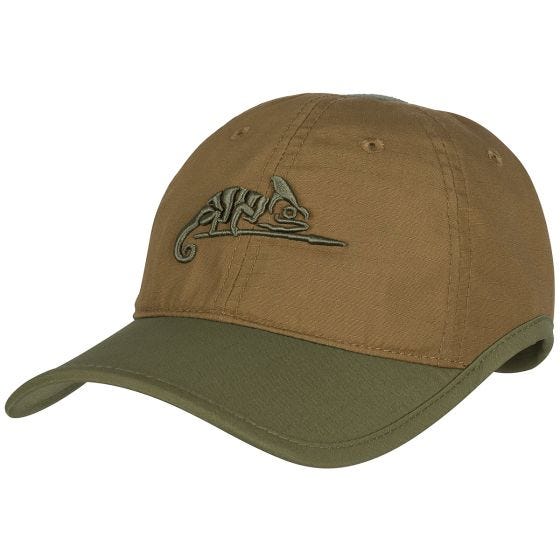 Helikon Logo Mütze Polybaumwolle Ripstop - Coyote/Olivgrün