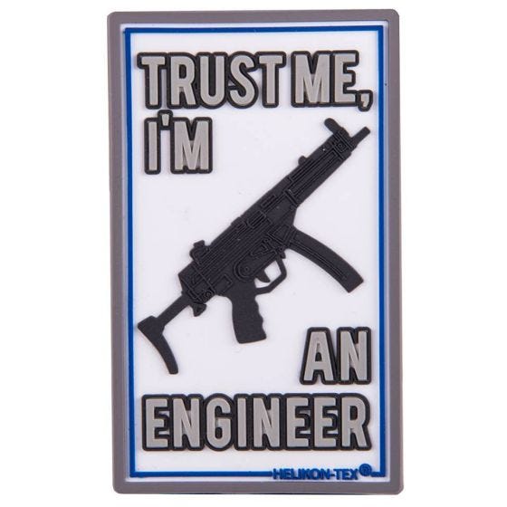 Helikon Trust Me I'm An Engineer Aufnäher - Weiß