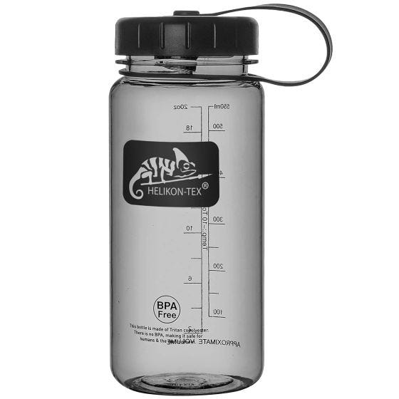 Helikon Tritan Trinkflasche mit großer Öffnung 550ml Smoke