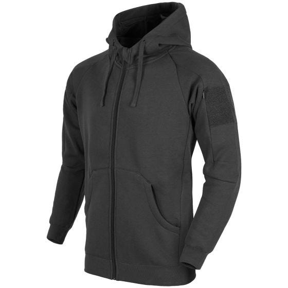 Helikon Urban Lite Taktischer Kapuzenpullover mit durchgehendem Reißverschluss Schwarz