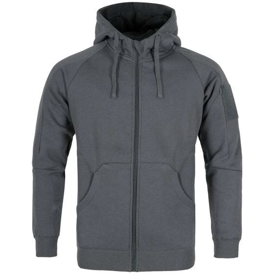 Helikon Urban Lite Taktischer Kapuzenpullover mit durchgehendem Reißverschluss Grau