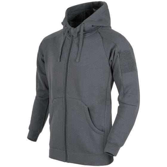 Helikon Urban Lite Taktischer Kapuzenpullover mit durchgehendem Reißverschluss Grau