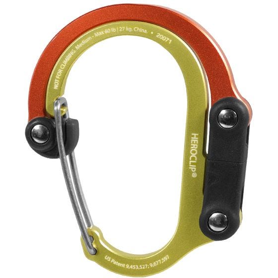 Heroclip Medium Gear Karabiner - Fireball