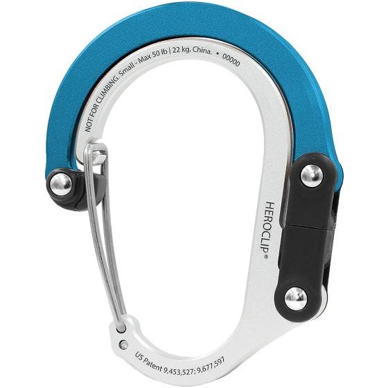 Heroclip Small Gear Karabiner - Blue Steel