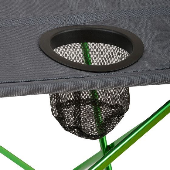 Highlander Ayr Klappbarer Campingtisch - Grün/Grau