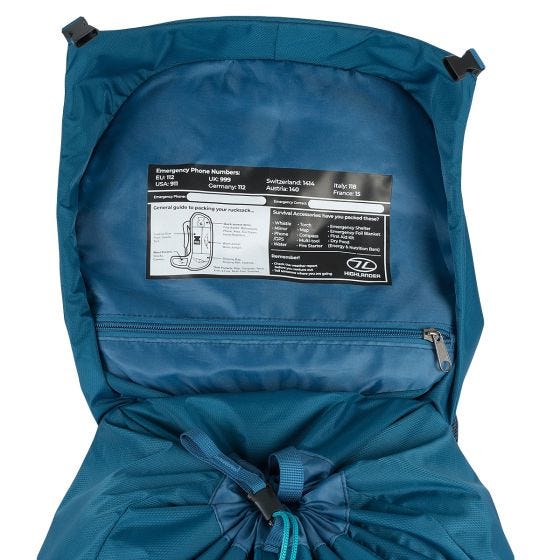 Highlander Damen Ben Nevis Rucksack 52 L - Petrol