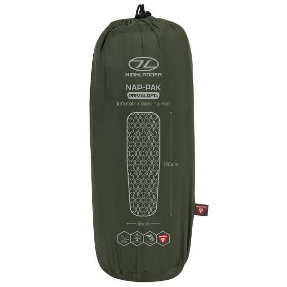 Highlander Nap-Pak Primaloft Matte - Olivgrün