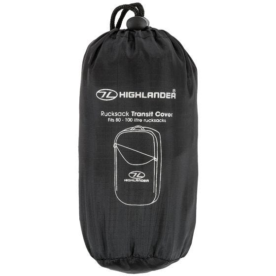 Highlander Rucksack-Transporthülle Schwarz