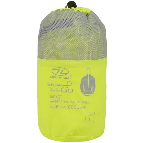 Highlander Stow & Go Packaway-Jacke - Gelb