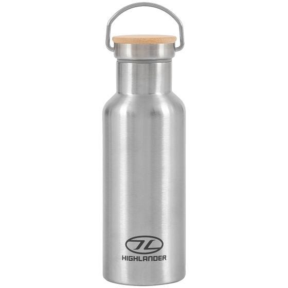 Highlander Campingflasche 500 ml - Silber