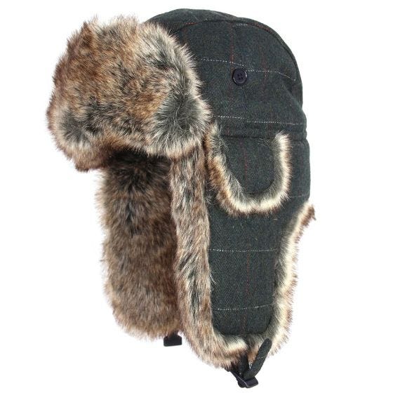 Jack Pyke Wool Blend Trapper Hat Grün