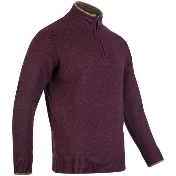 Jack Pyke Ashcombe Reißverschluss-Pullover - Plum