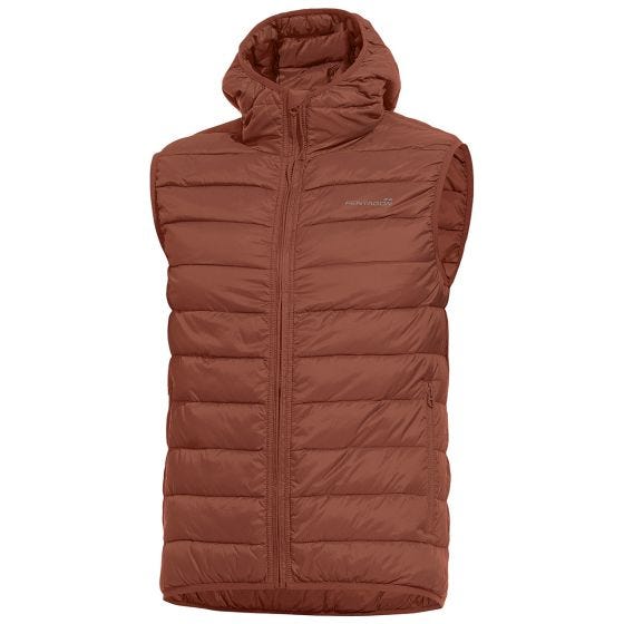 Pentagon Aurora Puffer Vest Maroon Rot