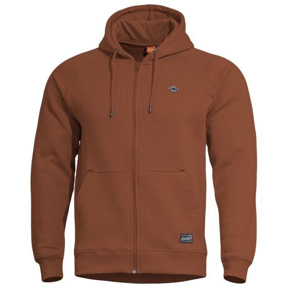Pentagon Phaeton Kapuzenpullover mit Reißverschluss - Maroon Rot