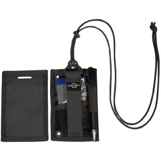 Pentagon ID Card Holder Brieftasche - Schwarz