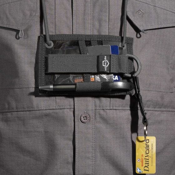 Pentagon ID Card Holder Brieftasche - Schwarz