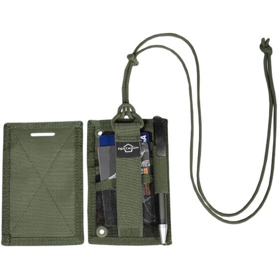 Pentagon ID Card Holder Brieftasche - Olivgrün