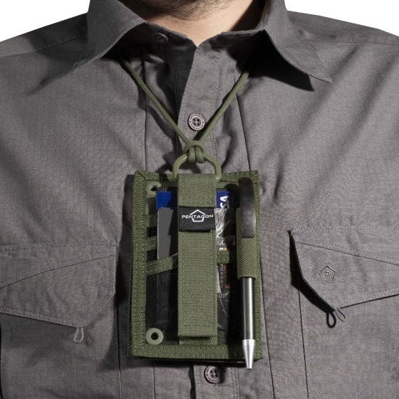Pentagon ID Card Holder Brieftasche - Olivgrün