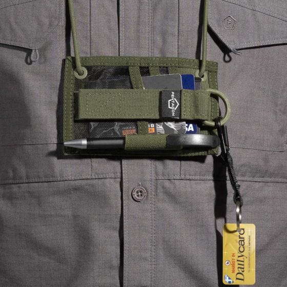 Pentagon ID Card Holder Brieftasche - Olivgrün