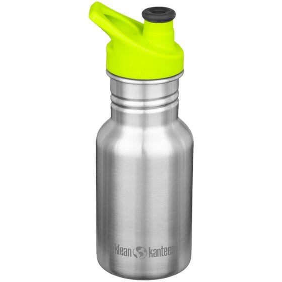 Klean Kanteen Classic 355 ml Trinkflasche mit Sport Cap - Brushed Stainless