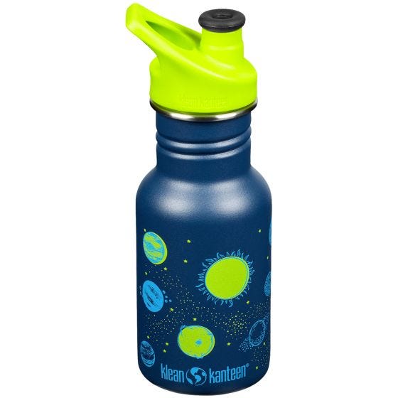 Klean Kanteen Classic 355 ml Trinkflasche mit Sport Cap - Planets