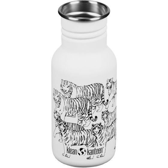 Klean Kanteen Classic 355 ml Trinkflasche mit Sport Cap - Tigers
