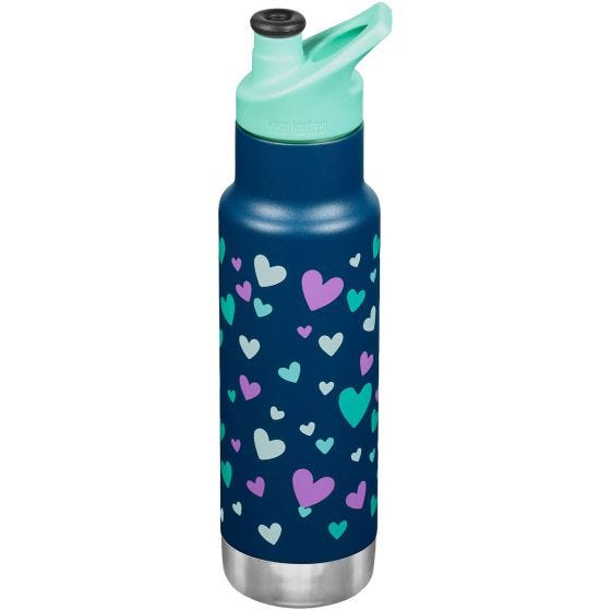 Klean Kanteen Kid Kanteen 355ml Classic Thermosflasche vakuumisoliert - Navy Hearts