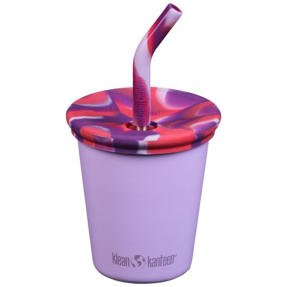 Klean Kanteen Kids 295ml w/Straw Lid Becher - Crocus Petal