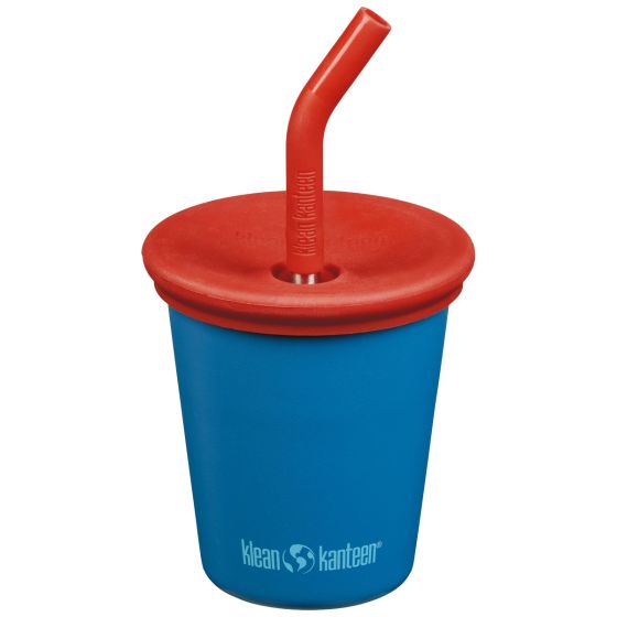 Klean Kanteen Kids 295ml w/Straw Lid Becher - Mykonos Blue