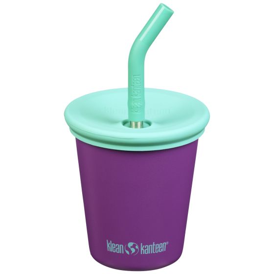 Klean Kanteen Kids 295ml w/Straw Lid Becher - Sparkling Grape
