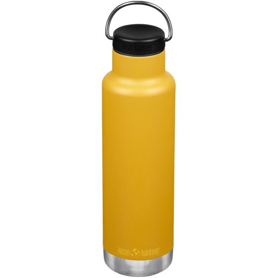 Klean Kanteen Classic Insulated 592 ml Isolierte Trinkflasche mit Loop Cap - Marigold