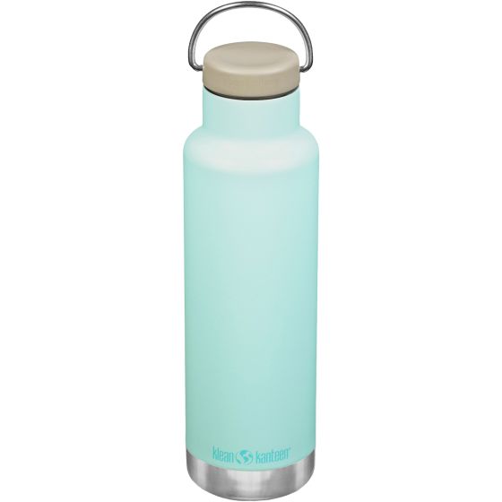 Klean Kanteen Classic Insulated 592 ml Isolierte Trinkflasche mit Loop Cap - Blue Tint