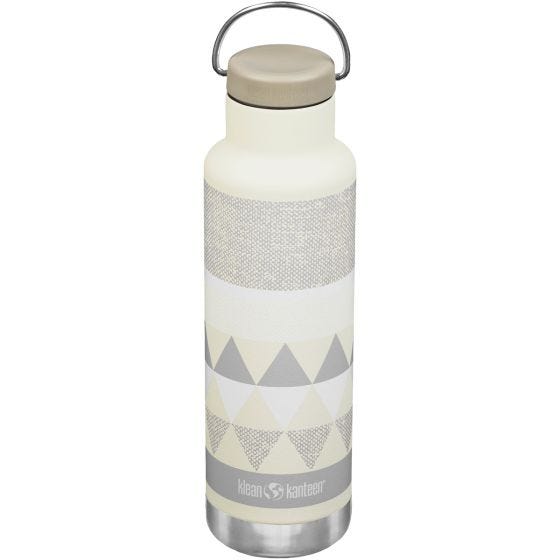 Klean Kanteen Classic Insulated 592 ml Isolierte Trinkflasche mit Loop Cap - Salt Flats