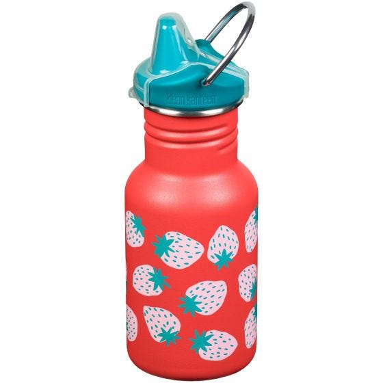 Kid Kanteen 355 ml Trinkflasche mit Sippy Cap - Coral Strawberries