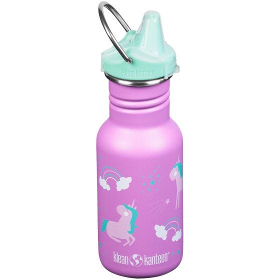 Kid Kanteen 355 ml Trinkflasche mit Sippy Cap - Unicorns