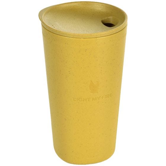 Light My Fire MyCup´n Lid Large Bio Becher - Musty Yellow