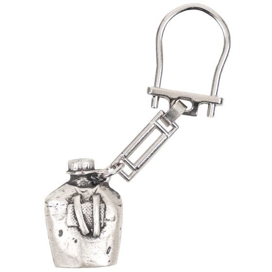 MFH Canteen Key Ring Silber