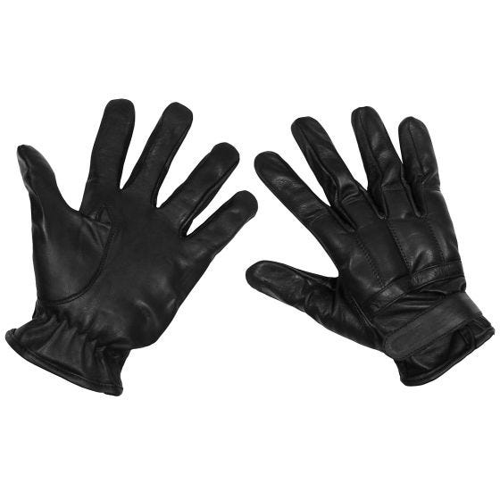 MFH Leather Handschuhe - Schwarz