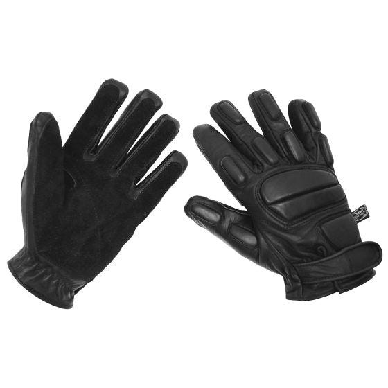 MFH Protect Leather Handschuhe - Schwarz