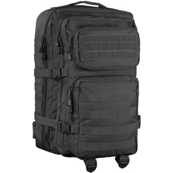 Mil-Tec US Assault Pack Large Einsatzrucksack mit MOLLE-Befestigungssystem Schwarz