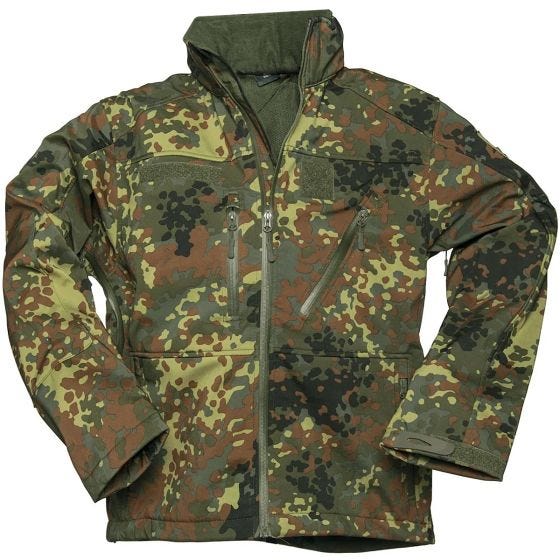 Mil-Tec SCU 14 Softshell-Jacke Flecktarn