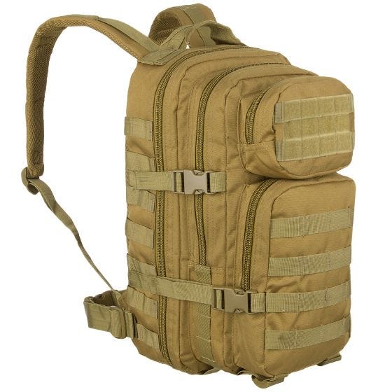 Mil-Tec US Assault Pack Small Einsatzrucksack mit MOLLE-Befestigungssystem Coyote