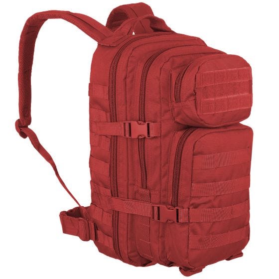 Mil-Tec US Assault Pack Small Einsatzrucksack mit MOLLE-Befestigungssystem Rot