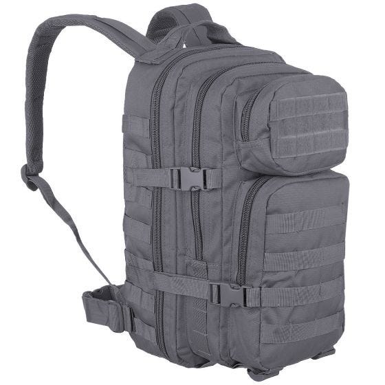 Mil-Tec US Assault Pack Small Einsatzrucksack mit MOLLE-Befestigungssystem Urban Grey
