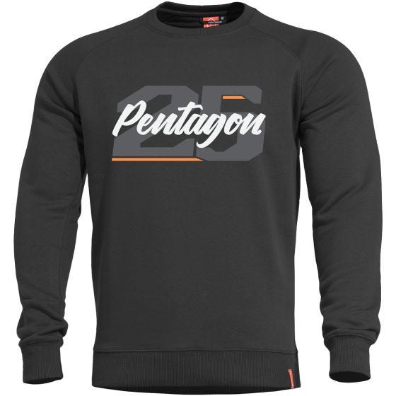 Pentagon Hawk Sweatshirt mit Aufschrift „25“ Schwarz
