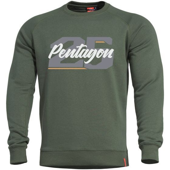 Pentagon Hawk Sweatshirt mit Aufschrift „25“ Camo Green