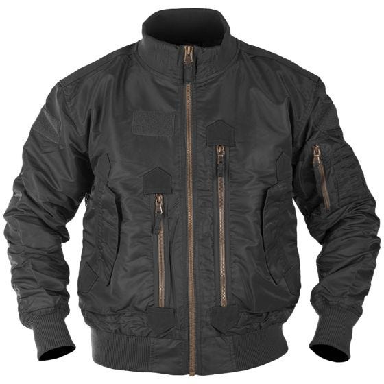 Mil-Tec US Tactical Fliegerjacke - Schwarz
